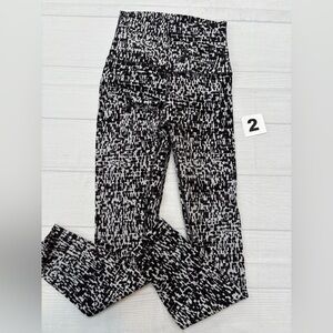 lululemon athletica Black and White Patterned Leggings